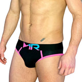 Black/Pink Neon Brief